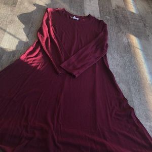 American Eagle Long sleeve ribbed dress